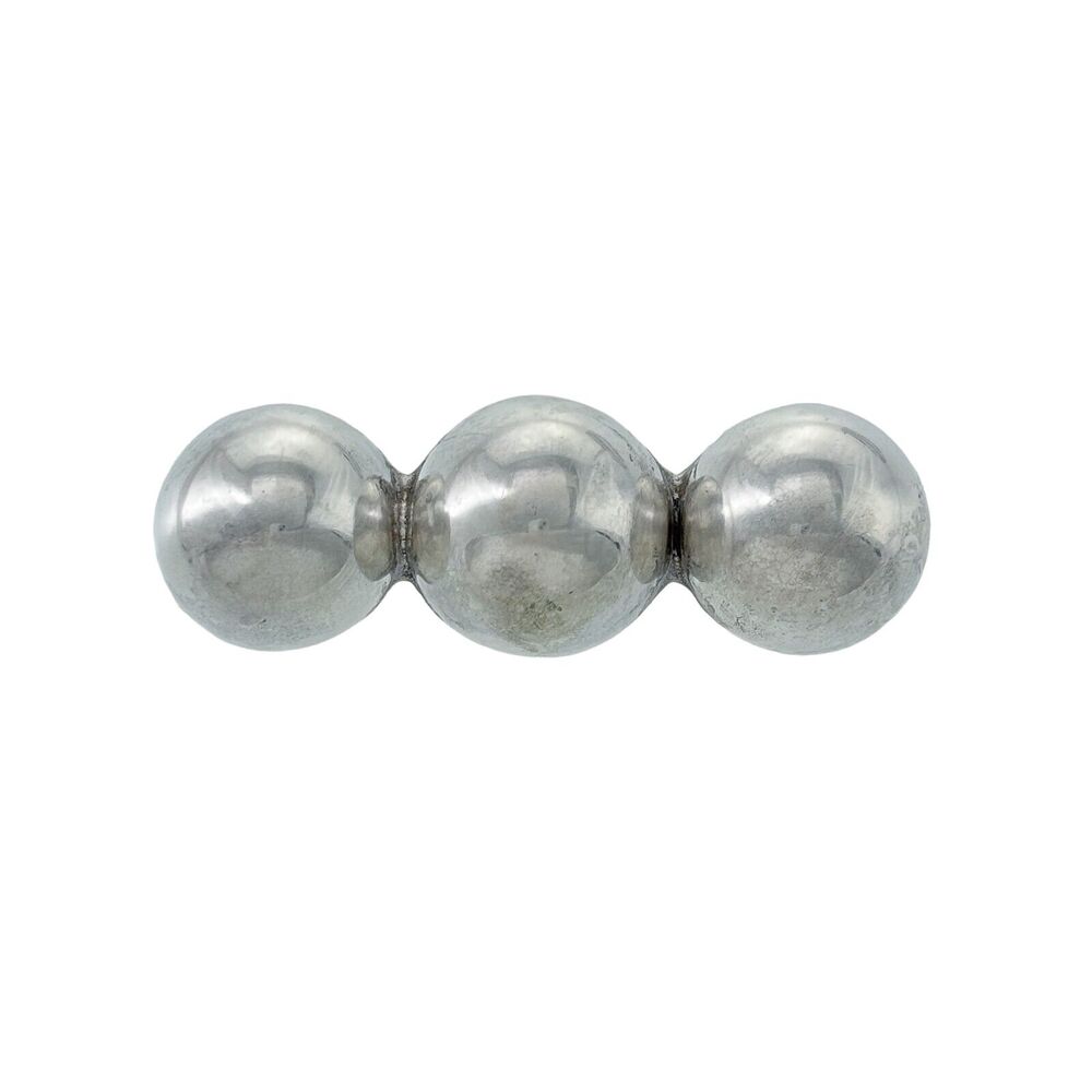 Vintage Silver Triple Sphere Brooch